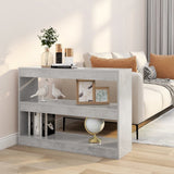 NNEVL Book Cabinet/Room Divider Concrete Grey 100x30x72 cm