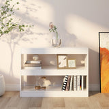 NNEVL Book Cabinet/Room Divider High Gloss White 100x30x72 cm