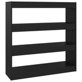 NNEVL Book Cabinet/Room Divider Black 100x30x103 cm