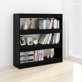 NNEVL Book Cabinet/Room Divider Black 100x30x103 cm