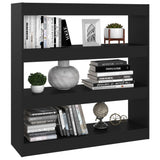 NNEVL Book Cabinet/Room Divider Black 100x30x103 cm