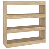 NNEVL Book Cabinet/Room Divider Sonoma Oak 100x30x103 cm