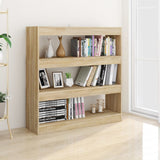 NNEVL Book Cabinet/Room Divider Sonoma Oak 100x30x103 cm