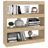 NNEVL Book Cabinet/Room Divider Sonoma Oak 100x30x103 cm