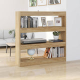 NNEVL Book Cabinet/Room Divider Sonoma Oak 100x30x103 cm