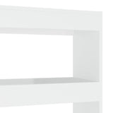 NNEVL Book Cabinet/Room Divider High Gloss White 100x30x135 cm