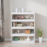 NNEVL Book Cabinet/Room Divider High Gloss White 100x30x135 cm