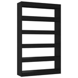 NNEVL Book Cabinet/Room Divider Black 100x30x166 cm