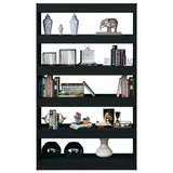 NNEVL Book Cabinet/Room Divider Black 100x30x166 cm