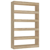 NNEVL Book Cabinet/Room Divider Sonoma Oak 100x30x166 cm