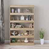NNEVL Book Cabinet/Room Divider Sonoma Oak 100x30x166 cm