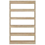 NNEVL Book Cabinet/Room Divider Sonoma Oak 100x30x166 cm