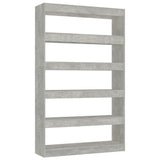 NNEVL Book Cabinet/Room Divider Concrete Grey 100x30x166 cm