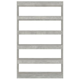 NNEVL Book Cabinet/Room Divider Concrete Grey 100x30x166 cm