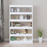 NNEVL Book Cabinet/Room Divider High Gloss White 100x30x166 cm