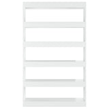 NNEVL Book Cabinet/Room Divider High Gloss White 100x30x166 cm