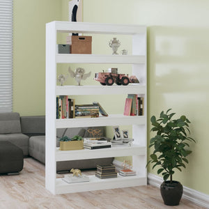 NNEVL Book Cabinet/Room Divider High Gloss White 100x30x166 cm