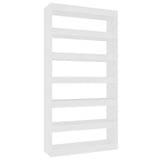 NNEVL Book Cabinet/Room Divider White 100x30x198 cm Engineered wood