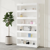 NNEVL Book Cabinet/Room Divider White 100x30x198 cm Engineered wood