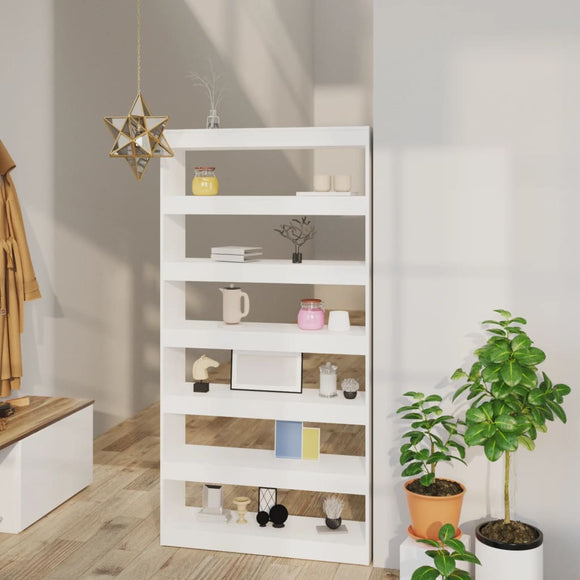 NNEVL Book Cabinet/Room Divider White 100x30x198 cm Engineered wood