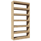 NNEVL Book Cabinet/Room Divider Sonoma Oak 100x30x198 cm Engineered wood