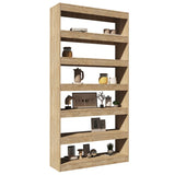 NNEVL Book Cabinet/Room Divider Sonoma Oak 100x30x198 cm Engineered wood