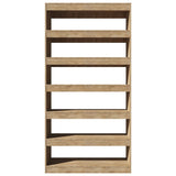NNEVL Book Cabinet/Room Divider Sonoma Oak 100x30x198 cm Engineered wood