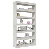 NNEVL Book Cabinet/Room Divider Concrete Grey 100x30x198 cm Engineered wood