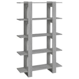 NNEVL Book Cabinet/Room Divider Grey Sonoma 100x30x160 cm