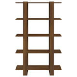 NNEVL Book Cabinet/Room Divider Brown Oak 100x30x160 cm