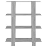 NNEVL Book Cabinet/Room Divider Grey Sonoma 100x30x123.5 cm