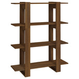 NNEVL Book Cabinet/Room Divider Brown Oak 100x30x123.5 cm