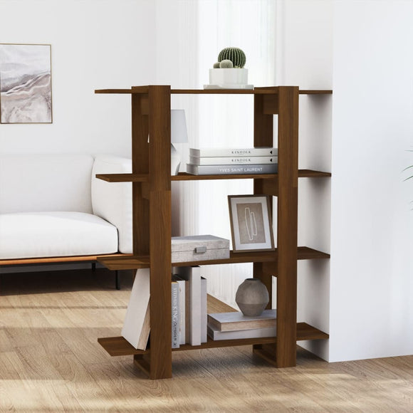 NNEVL Book Cabinet/Room Divider Brown Oak 100x30x123.5 cm
