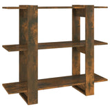 NNEVL Book Cabinet/Room Divider Smoked Oak 100x30x87 cm