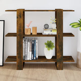 NNEVL Book Cabinet/Room Divider Smoked Oak 100x30x87 cm
