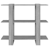 NNEVL Book Cabinet/Room Divider Grey Sonoma 100x30x87 cm