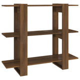 NNEVL Book Cabinet/Room Divider Brown Oak 100x30x87 cm