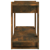 NNEVL Book Cabinet Smoked Oak 100x30x51 cm Engineered Wood