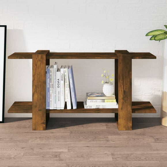 NNEVL Book Cabinet Smoked Oak 100x30x51 cm Engineered Wood