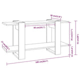 NNEVL Book Cabinet Grey Sonoma 100x30x51 cm Engineered Wood