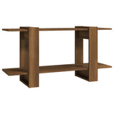 NNEVL Book Cabinet Brown Oak 100x30x51 cm Engineered Wood