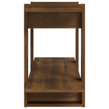NNEVL Book Cabinet Brown Oak 100x30x51 cm Engineered Wood