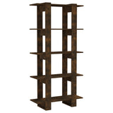 NNEVL Book Cabinet/Room Divider Smoked Oak 80x30x160 cm Engineered Wood