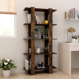 NNEVL Book Cabinet/Room Divider Smoked Oak 80x30x160 cm Engineered Wood