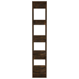 NNEVL Book Cabinet/Room Divider Smoked Oak 80x30x160 cm Engineered Wood