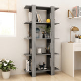 NNEVL Book Cabinet/Room Divider Grey Sonoma 80x30x160 cm Engineered Wood