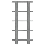 NNEVL Book Cabinet/Room Divider Grey Sonoma 80x30x160 cm Engineered Wood