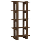 NNEVL Book Cabinet/Room Divider Brown Oak 80x30x160 cm Engineered Wood