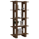 NNEVL Book Cabinet/Room Divider Brown Oak 80x30x160 cm Engineered Wood