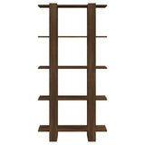 NNEVL Book Cabinet/Room Divider Brown Oak 80x30x160 cm Engineered Wood